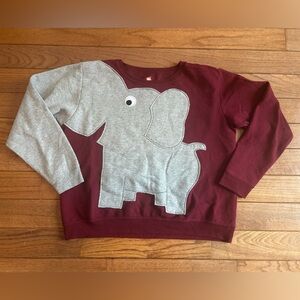 Kidcore upcycled elephant sweatshirt